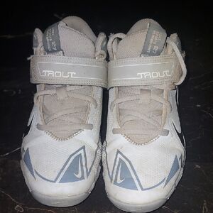 Nike Kids White and Gray Shoes